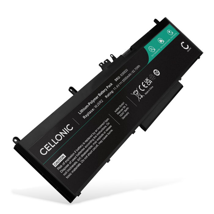 Batteri for Dell Latitude E5570, Precision 3510, 3510 Workstation, WJ5R2, 4F5YV 5500mAh fra subtel