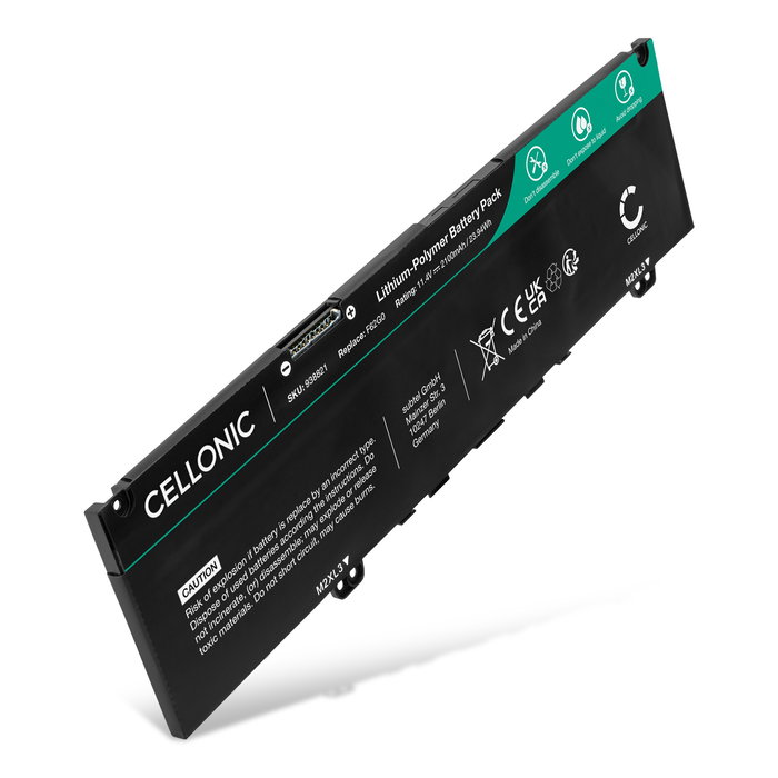 Batteri for Dell Inspiron 13 7000, 7370, 7386, 7380, Vostro 5370, 13 5391, F62G0, 39DY5 2100mAh 11.4V fra CELLONIC