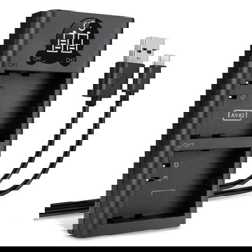 USB dobbeltlader A-2 for A-1 – dobbeltlader for Arlo Pro 2, Arlo Pro, Arlo Go (VMA4410 / VML4030) kamera-batterier, ladekabel, strømforsyning