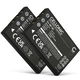 2x Batteri SLB-1037 SLB-1137 1180mAh
