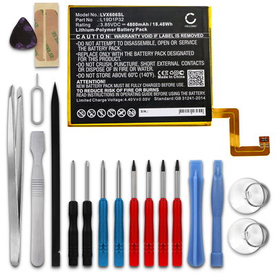 Batteri for Lenovo Tab M10 Plus TB-X606F, L19D1P32 4800mAh + Verktøy fra CELLONIC