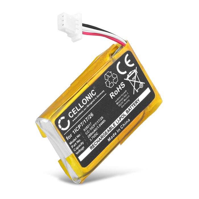 Batteri for Google Nest Hello (NC5100US) Accu 280mAh Akku bytte Batteri