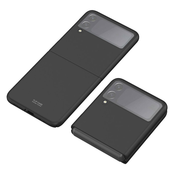 Backcover for Samsung Galaxy Z Flip3 5G (SM-F711) - Herdet plast, Gjennomsiktig lomme, pocket, shell, skal