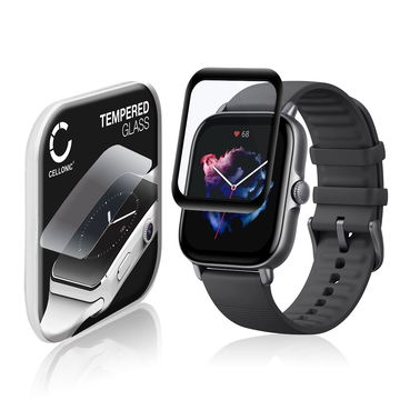 Skjermbeskytter glass Amazfit GTS 3 (3D Full Cover, 9H, 0,33mm, Full Glue) Herdet Glass