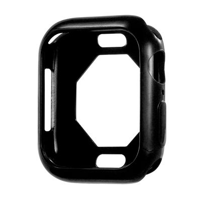 Deksel for Apple Watch 7 - 45mm - TPU, svart shell pocket tasker