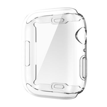 Deksel for Apple Watch 7 - 41mm - TPU, Gjennomsiktig shell pocket tasker