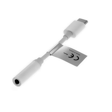 Premium USB-C headsetadapterkabel for 3,5 mm stikkontakt - for å koble et PC-headset til en smarttelefon, lydadapterkabel, stikkontakt, lydkabel