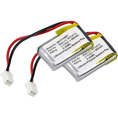 2x Batteri for Intercom Logisty D5131 / L5131 / L5141 / L5142 90mAh fra CELLONIC