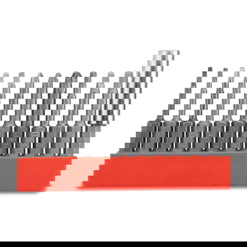 12-delt bitssett for slagtrekker og presisjonsskrutrekker – Magnetisk S2 1/4 tomme 50 mm firkantet hode, trekant, sikkerhet, triwing, Robertson elektrisk skrutrekkerbits for drill