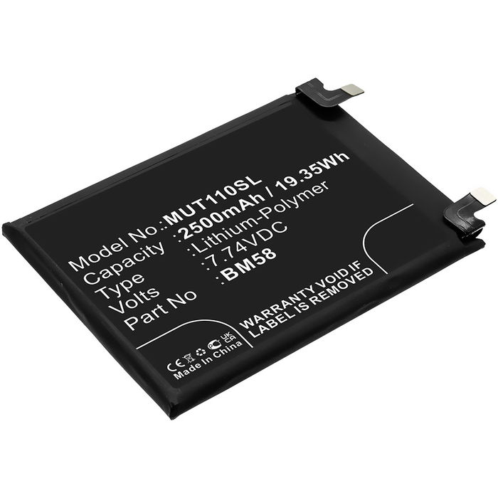 Batteri for Xiaomi 11T Pro 5G, BM58 2500mAh fra CELLONIC