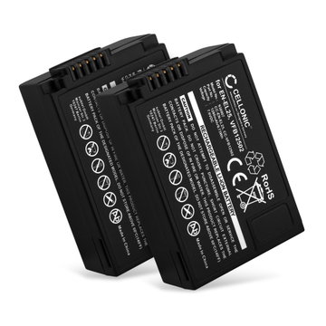 2x Batteri for Nikon Z fc, Nikon Z 50, Nikon Z 30 Kameraer 1280mAh fra CELLONIC