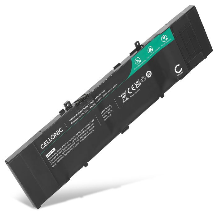 Batteri for ASUS UX310, UX310UA, UX410UAK, UX310UQ, UX410UA, UX310UQK, B31N1535 3900mAh 11.4V fra CELLONIC