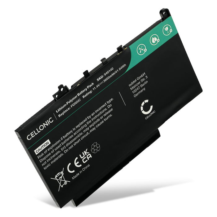 Batteri for Dell Latitude E7470 Accu 3600mAh Akku bytte Batteri