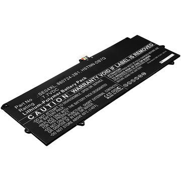 Batteri for HP Pro x2 612 G2, SE04XL, 860708-855, 860724-2B1, 860724-2C1, HSTNN-DB7Q 5000mAh fra subtel