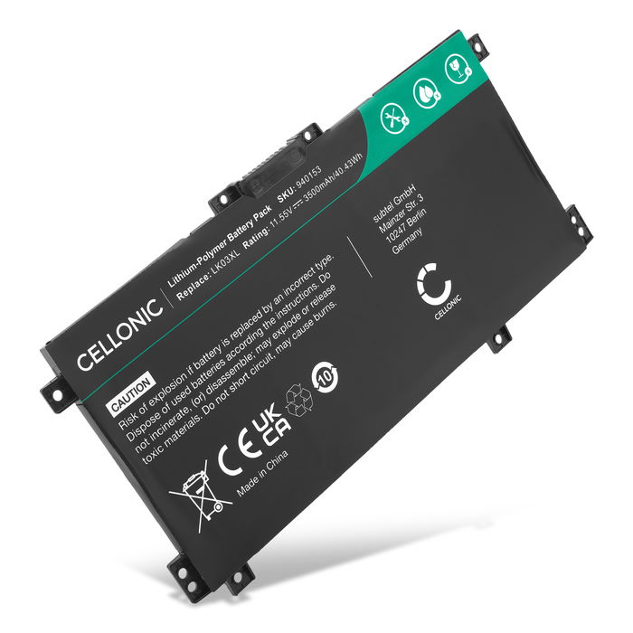 HP Envy x360 13 Batteri 11.55V 3500mAh fra Cellonic
