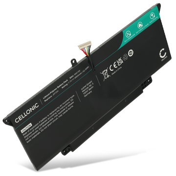 1x Batteri for Dell Latitude 7410 2-in-1, 7310, 7000 2-in-1, 7410 14 Touchscreen 2 in 1, 7CXN6, 7CXN6, CQCQ, JHT2H 6400mAh 7.7V fra CELLONIC