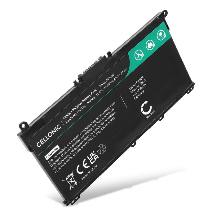 HP Pavilion 14-BF Batteri 11.55V 3400mAh fra Cellonic