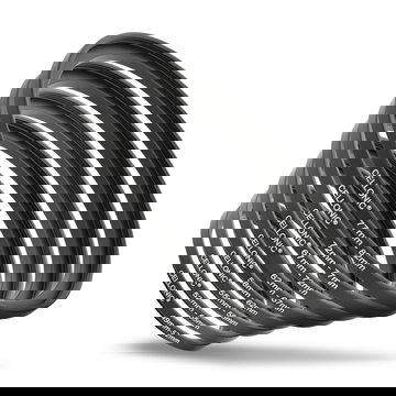 CELLONIC® 8-Piece Step Up Ring Set – Lens Filter & Hood Stepping Up Adapter Ring Mount Adapter Kit 49-52mm, 52-55mm, 55-58mm, 58-62mm, 62-67mm, 67-72mm, 72-77mm, 77-82mm