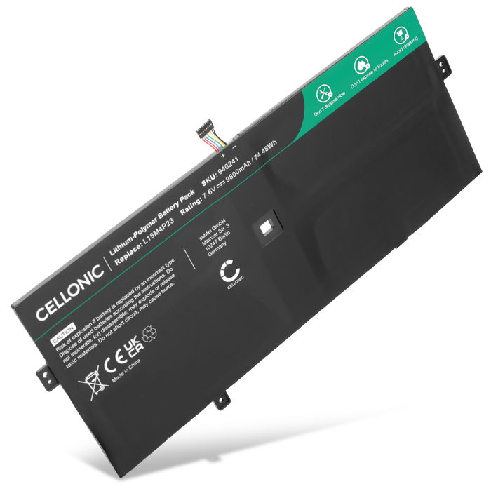 Batteri for Lenovo Yoga 910-13IKB Accu 9800mAh Akku bytte Batteri