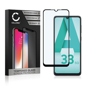 Skjermbeskytter glass Samsung Galaxy A33 (SM-A336) (3D Case-friendly, 9H, 0,33mm, Full Glue) Herdet Glass