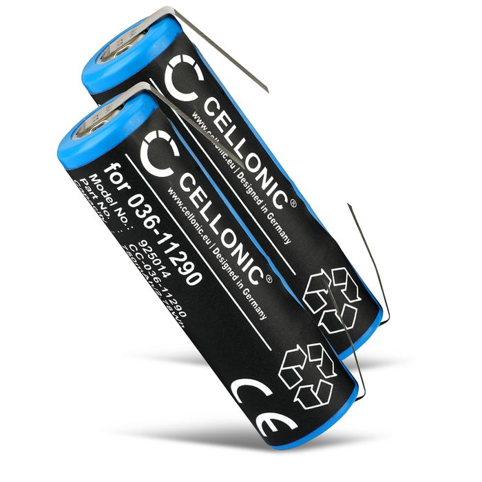 2x Batteri for Philips HX6950 Accu 750mAh Akku bytte Batteri