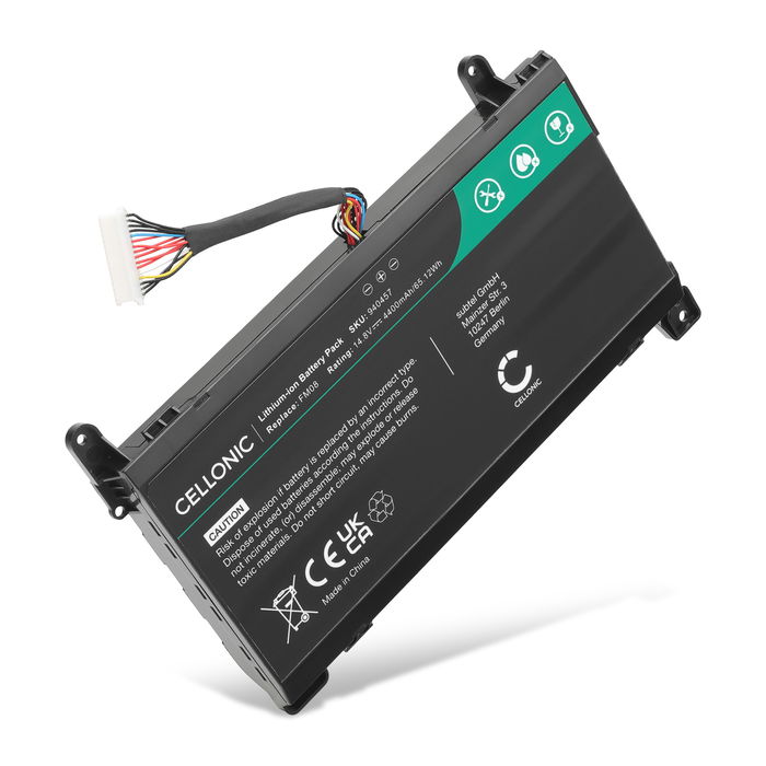 Batteri for HP Omen 17-AN000 Accu 4400mAh Akku bytte Batteri