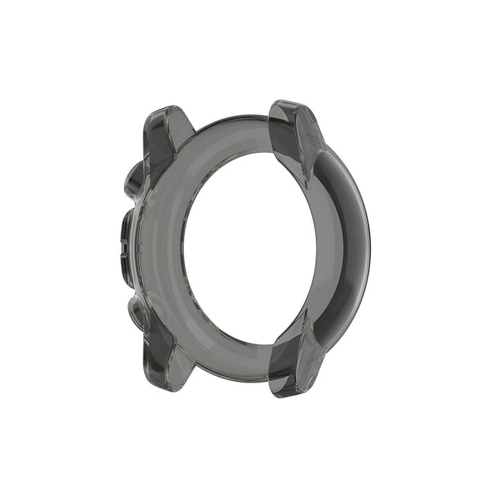 subtel Beskyttelsesdeksel for Amazfit Stratos 3 Fitness Tracker GPS Smartklokke Deksel Smartwatch Hjørne- og Kantbeskytter Støtfanger Ramme – svart