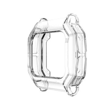 subtel Beskyttelsesdeksel for Amazfit Neo Fitness Tracker GPS Smartklokke Deksel Smartwatch Hjørne- og Kantbeskytter Støtfanger Ramme – svart