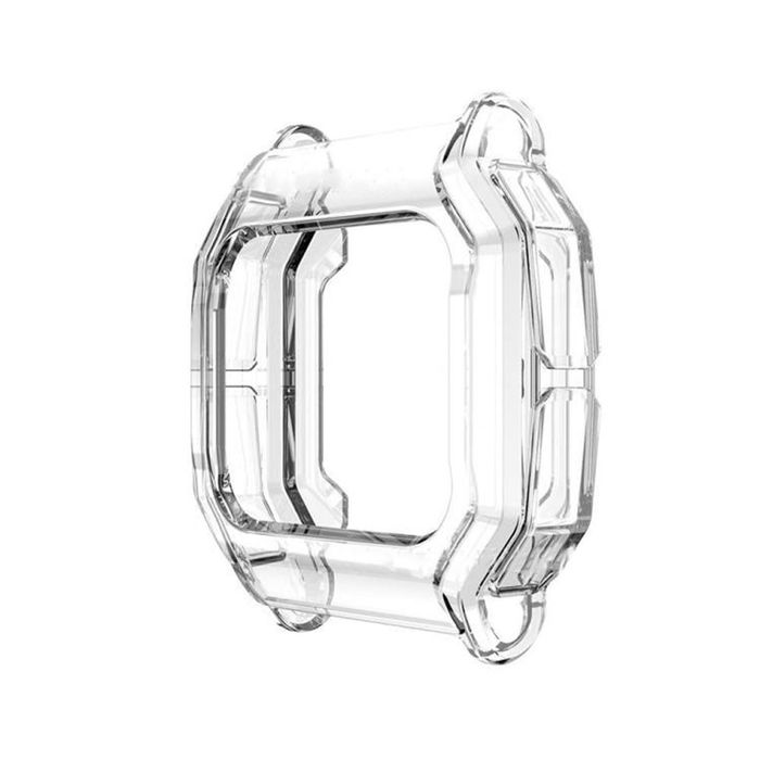 subtel Beskyttelsesdeksel for Amazfit Neo Fitness Tracker GPS Smartklokke Deksel Smartwatch Hjørne- og Kantbeskytter Støtfanger Ramme – svart