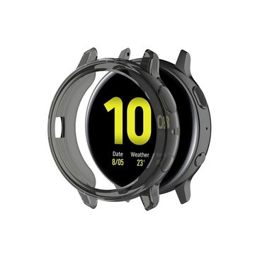 subtel Beskyttelsesdeksel for Samsung Galaxy Watch Active 2 (44mm) Fitness Tracker GPS Smartklokke Deksel Smartwatch Hjørne- og Kantbeskytter Støtfanger Ramme – svart