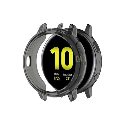 subtel Beskyttelsesdeksel for Samsung Galaxy Watch Active 2 (44mm) Fitness Tracker GPS Smartklokke Deksel Smartwatch Hjørne- og Kantbeskytter Støtfanger Ramme – svart
