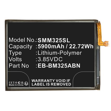 Batteri for Replacement battery for Samsung Galaxy M32 (SM-M325) 5900mAh fra CELLONIC