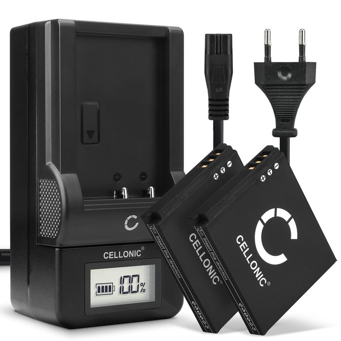 2x Batteri for Canon Digital IXUS 110 IS Accu 850mAh Akku bytte Batteri + Lader