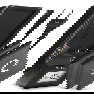 2x Batteri for Kodak Easyshare M1033 M1093 IS M2008 V1073 V1233 V1253 V1273 PlaySport Zx3 PlayTouch Zi10 Zi8 Kameraer 700mAh + Lader fra CELLONIC