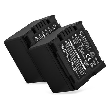 2x Batteri for Panasonic NV-GS250 VDR-D250 NVGS320 NVGS500 GS400 GS180 GS60 CGA-DU12, CGA-DU14, CGA-DU21 (1440mAh, 7.4V) fra CELLONIC