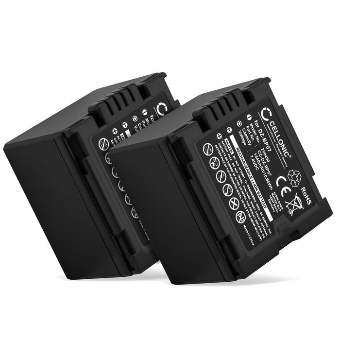 2x Batteri for Panasonic CGA-DU14 Accu 1440mAh Akku bytte Batteri