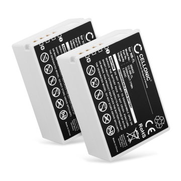 2x Batteri for Canon PowerShot G12, PowerShot G11, PowerShot G10, PowerShot SX30 IS NB-7L (1050mAh, 7.4V) fra CELLONIC