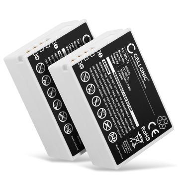 2x Batteri for Canon PowerShot G12, PowerShot G11, PowerShot G10, PowerShot SX30 IS NB-7L (1050mAh, 7.4V) fra CELLONIC