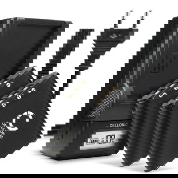 2x Batteri for Pentax Optio S1, Optio M50, Optio M60, Optio W80, Optio W60, Pentax D-LI78 Kameraer 600mAh + Lader fra CELLONIC