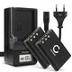 2x Batteri D-LI78 600mAh + Lader