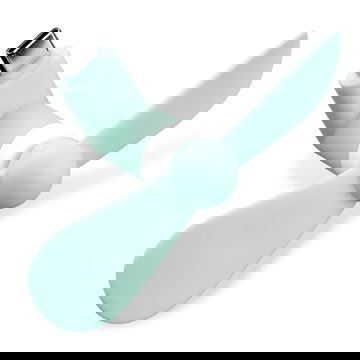 CELLONIC® USB C Phone Fan for Smartphone, Mobile Phone, Tablet, Switch - Cute & Powerful Type C OTG Plug In Mobile Fan - Mini, Portable Travel Fan - turquoise