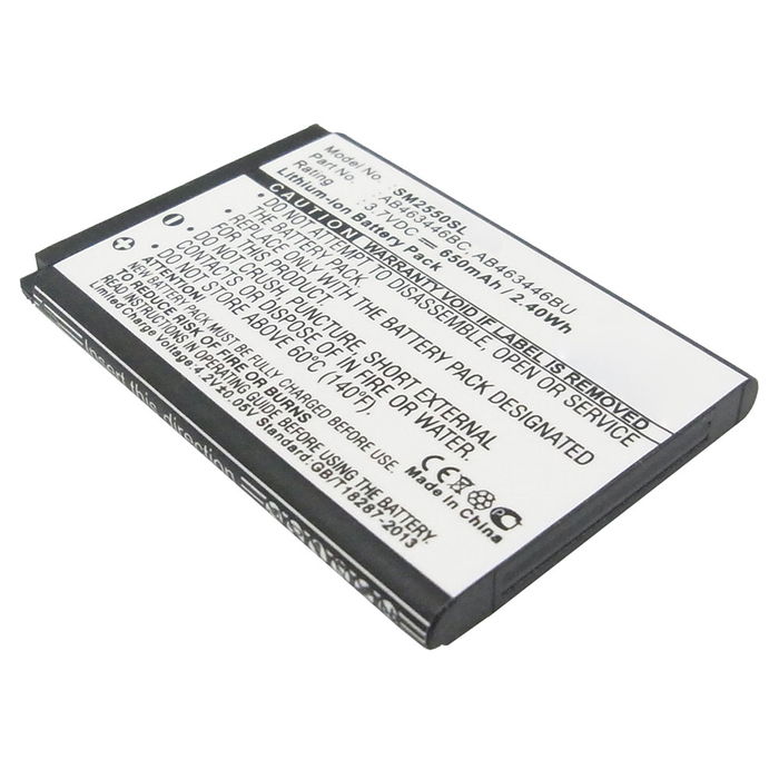 Batteri for Samsung GT-C3520, GT-E1190, GT-E1150, GT-E1100, GT-E2530, SGH-E500, GT-C3750, AB463446BU 650mAh fra CELLONIC