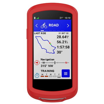 Backcover for Garmin Edge 1040 / Edge 1040 Solar - Silikon, rød shell pocket tasker