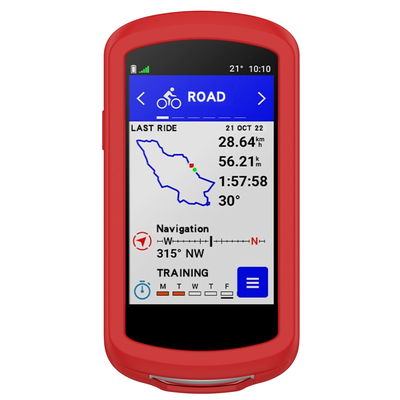 Backcover for Garmin Edge 1040 / Edge 1040 Solar - Silikon, rød shell pocket tasker