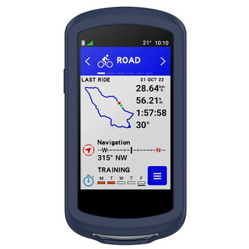Backcover for Garmin Edge 1040 / Edge 1040 Solar - Silikon, blå shell pocket tasker