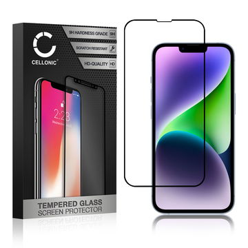Skjermbeskytter glass Apple iPhone 14 Plus (3D Case-friendly, 9H, 0,33mm, Full Glue) Herdet Glass