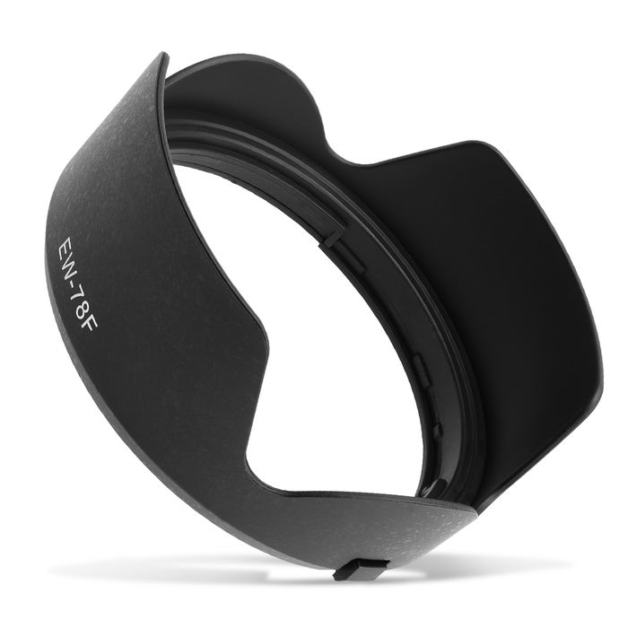 EW-78F Camera Lens Hood for Canon RF 24-240mm f/4-6.3 IS USM - Plastic Bayonet Flower / Tulip / Petal Lens Shade from CELLONIC