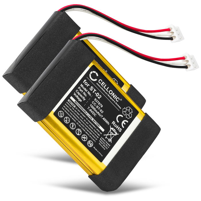 2x Batteri for Sony SRS-X11 1000mAh fra CELLONIC