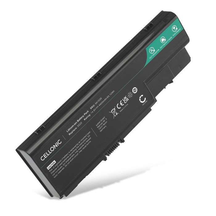 Batteri for Acer Aspire 8930G, 5920G, 5920, 6930G, 7738G, 7736ZG, 8920G, 8920, AS07B32 4400mAh fra CELLONIC