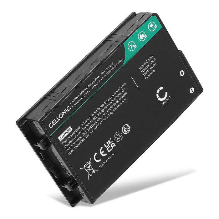 Batteri for Dell Latitude 7202, 7212, J7HTX, 7XNTR, FH8RW, J82G5 3600mAh 7.4V fra CELLONIC